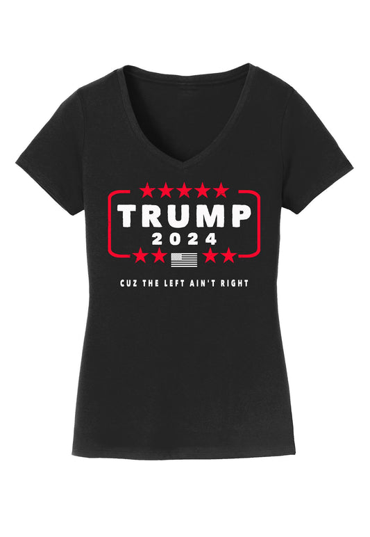 TRUMP WOMEN'S Fitted V-neck Shirt