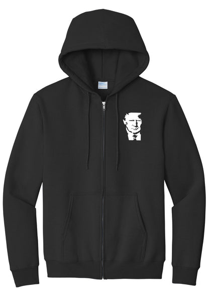 BEACH YOUR ASS TRUMP Zip Up Hoodie