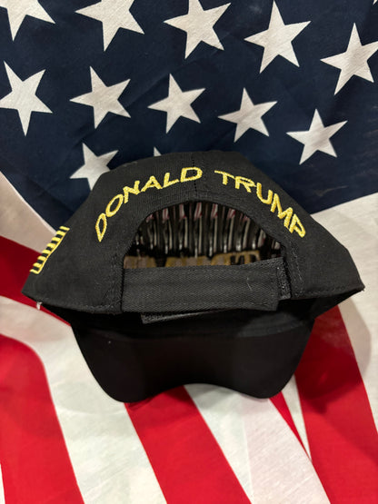 TRUMP 2024 Black & Gold hat