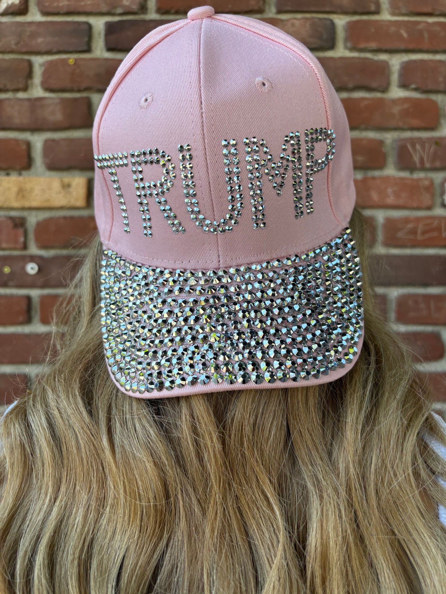 TRUMP RHINESTONE PINK Hat