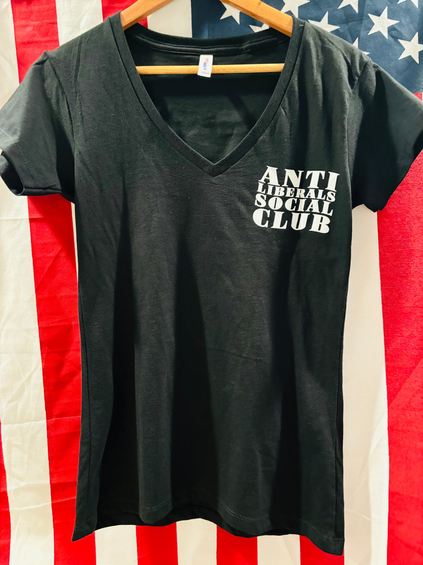 ANTI LIBERALS WOMEN'S Fitted V-neck Shirt