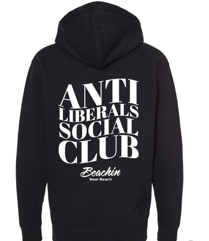 ANTI LIBERALS SOCIAL CLUB Zip Up Sweatshirt