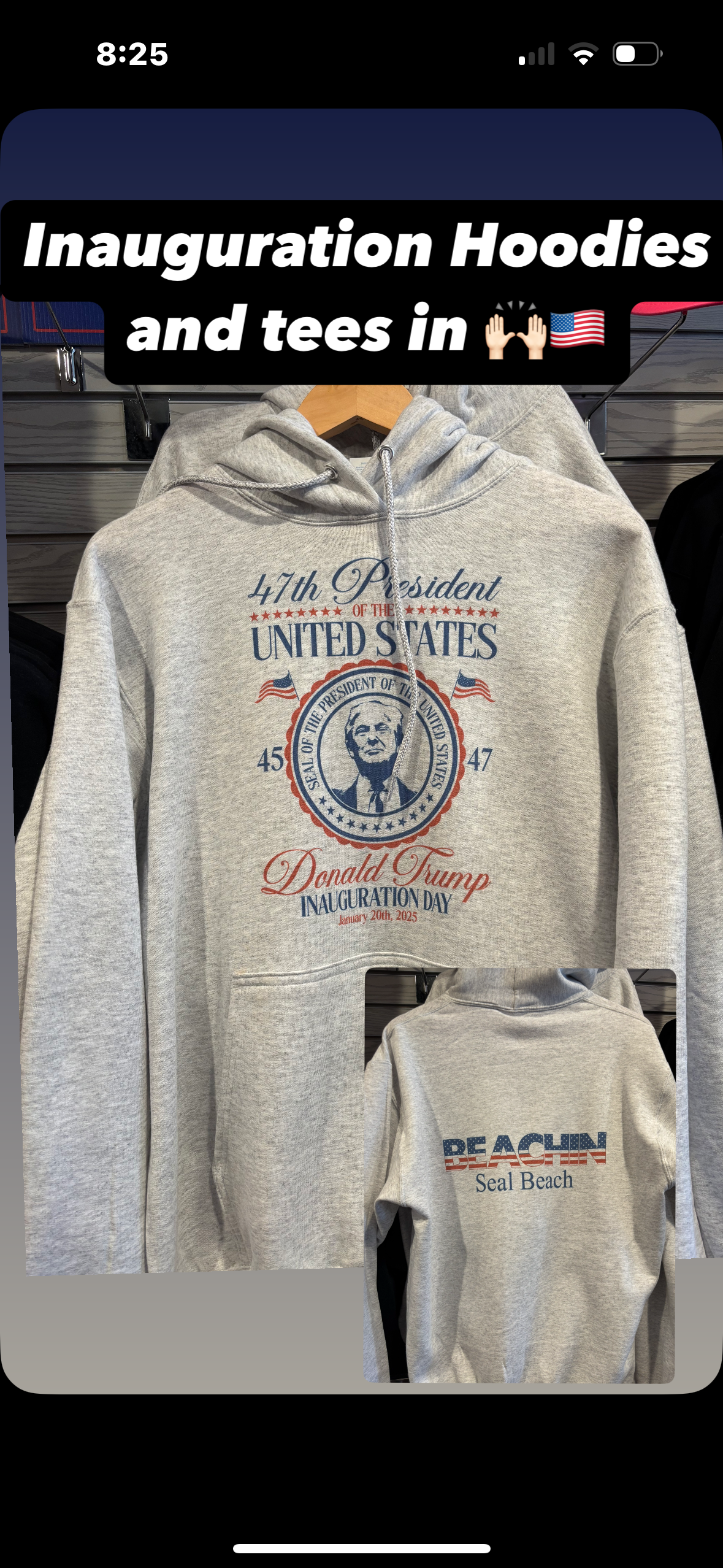 45-47 “INAUGURATION DAY”HOODIE