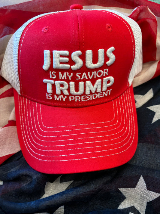 JESUS IS MY SAVIOR TRUMP IS MY PRESIDENT HAT